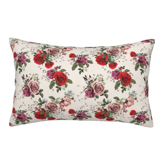 Fotbe Rose Flowers Pillow Cases - Envelope Closure - Luxury, Extra Soft, Cooling Pillow Covers - Wrinkle, Fade, Stain Resistant-14"x20"