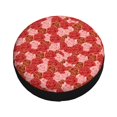 thumbnail image 1 of Fotbe Rose Flowers Spare Tire Cover Thickening Universal Fit for Jeep, Trailer, RV, SUV, Truck, Tough Tire Wheel Soft Cover-15 inch, 1 of 8