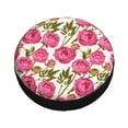 thumbnail image 1 of Fotbe Rose Flowers Spare Tire Cover Thickening Universal Fit for Jeep, Trailer, RV, SUV, Truck, Tough Tire Wheel Soft Cover-16 inch, 1 of 1