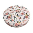 thumbnail image 1 of Fotbe Rose Flowers Stool Covers Round,Waterproof Round Bar Stool Covers Bar Chair Covers Washable Stool Cushion Slipcover for 12-14 Inch Chair-13 inch, 1 of 7
