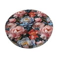 thumbnail image 1 of Fotbe Rose Flowers Stool Covers Round,Waterproof Round Bar Stool Covers Bar Chair Covers Washable Stool Cushion Slipcover for 12-14 Inch Chair-13 inch, 1 of 7