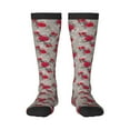 thumbnail image 1 of Fotbe Rose Flowers print Women's Men's Novelty Crew Socks Cotton Socks Knee High Socks for Walking,Running,Nurses,Pregnancy, 1 of 9