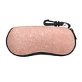 Fotbe Rose Gold Glitter Pattern Glasses Case, ScratchResistant Eyewear
