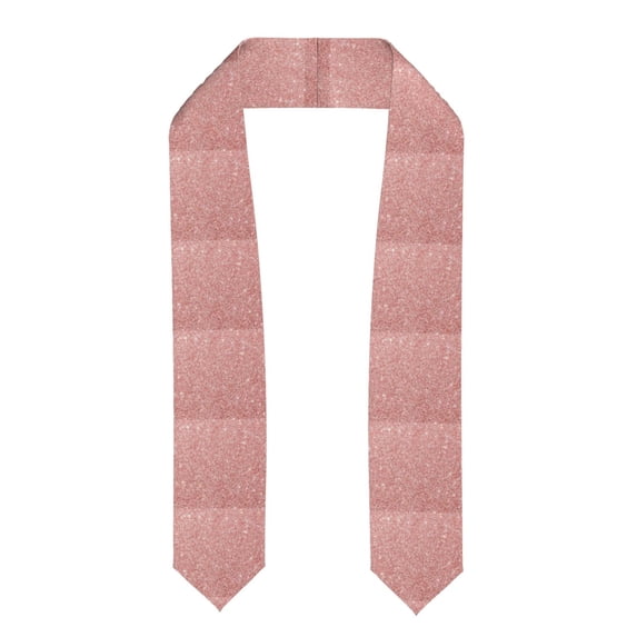 Fotbe Rose Gold Pink Glitter Printed Class of 2024 Graduation Stole