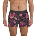 thumbnail image 1 of Fotbe Rose Mix Leopard 2 Men’s Total Support Pouch Boxer Briefs, X-Temp Cooling, Moisture-Wicking Underwear, Regular, Long-leg and Trunk-Medium, 1 of 6