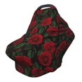 thumbnail image 1 of Fotbe Rose Pattern Car Seat Covers for Babies, Nursing Breastfeeding Cover Infant Carseat Canopy, Soft Stretchy Carrier Cover, 1 of 9