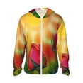 thumbnail image 1 of Fotbe Rose Psychedelic Men's Women's UPF 50+ Sun Protection Jacket Hooded Cooling Shirt with Pockets Hiking Outdoor Performance-XX-Large, 1 of 9