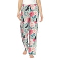 thumbnail image 1 of Fotbe Roses and Butterflies Women's Pajama Pants,Sleepwear Pants,Pj Bottoms Drawstring And Pockets-Large, 1 of 9
