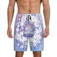 thumbnail image 1 of Fotbe Round Snow Merry Christmas Pajama Shorts for Men, Men's Pajama Bottoms, Sleepwear,Short Pajama Pants-4X-Large, 1 of 9