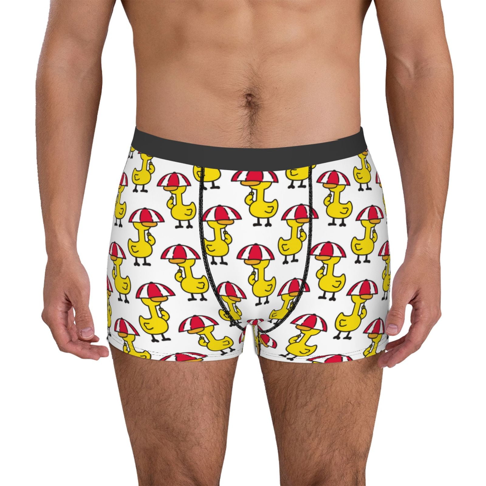 Fotbe Rubber Duck Chicken Bird Men’s Total Support Pouch Boxer Briefs