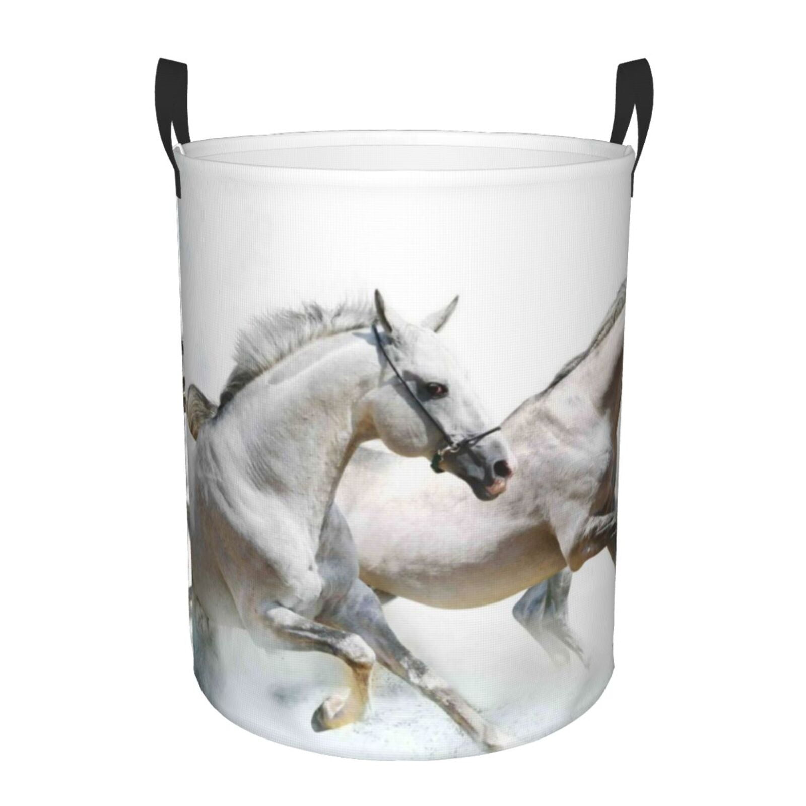 Rainbow Horses Quilted Laundry Basket NCU0NNT2703