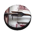 thumbnail image 1 of Fotbe Rustic Door Handle Closeup Spare Tire Cover Thickening Universal Fit for Jeep, Trailer, RV, SUV, Truck, Tough Tire Wheel Soft Cover-14 inch, 1 of 8