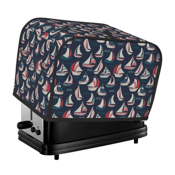 Fotbe Sailboat And Wave for Two Slice Toaster Cover, Fingerprint Protector, Super Soft Appliance Cover And Dust Cover,Bread Dust Cover & Fingerprint Protection