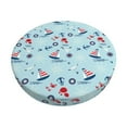thumbnail image 1 of Fotbe Sailboats Anchors Stool Covers Round,Waterproof Round Bar Stool Covers Bar Chair Covers Washable Stool Cushion Slipcover for 12-14 Inch Chair-13 inch, 1 of 7