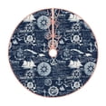 thumbnail image 1 of Fotbe Sailing Cruises Nautical Pattern Christmas Tree Skirt, Tree Skirts Plush Christmas Decorations, Christmas Tree Skirts Xmas Decorations Holiday Party Decor-48", 1 of 6