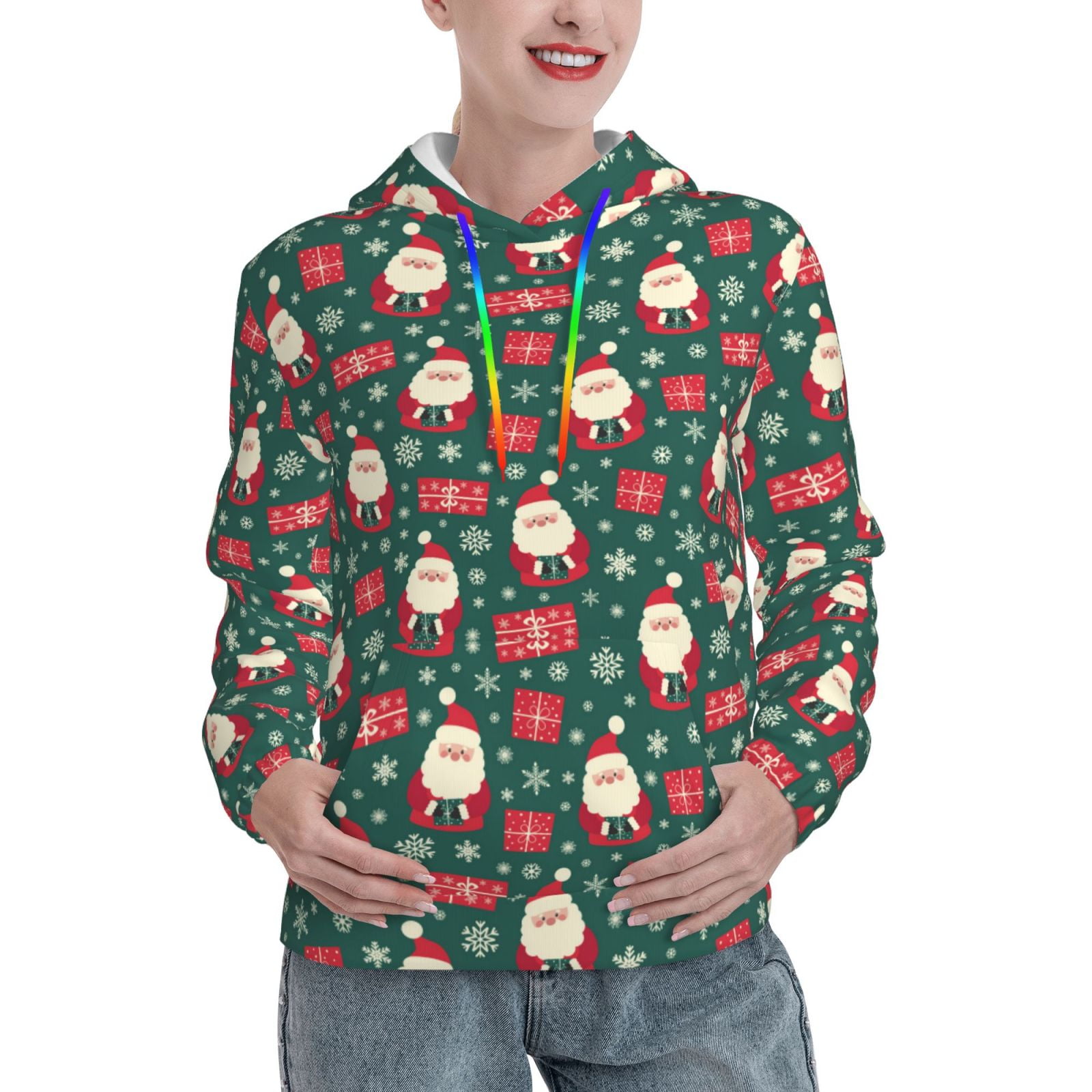 Santa Face Unisex Hoodie main image 1