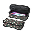 thumbnail image 1 of Fotbe Santa Claus Pattern Pencil Case,Canvas Pen Case, Multi- Slot Pencil Pouch, Portable Pencil Bag, Pen Case for& Office, Makeup Bag ,Zipper Pouch, 1 of 6