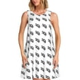 thumbnail image 1 of Fotbe SeTurtle27 Pattern Women’s Summer Tank Midi Dress – Sleeveless A-Line Dress, Floral T-Shirt Dress, Casual Flowing Beach Sundress, 1 of 7