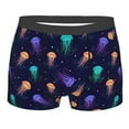 thumbnail image 1 of Fotbe Sea Jellyfish Men’s Total Support Pouch Boxer Briefs, X-Temp Cooling, Moisture-Wicking Underwear, Regular, Long-leg and Trunk-Large, 1 of 9