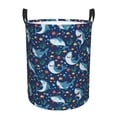 thumbnail image 1 of Fotbe Sea Sharks Laundry Basket with Handles, Waterproof Large Laundry Hamper, Wash Bag for Corner Dorm, Rolling Laundry Basket with Handles-Medium, 1 of 8