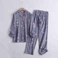 thumbnail image 1 of Flannelette Women's Nightgown Homewear Cartoon Long Sleeve Pants Set Women Pajamas Set Light Pajamas for Women Pajama Set for Women Sexy Womens Pajamas Set Cute Pajamas for Teen Snowflake Pajamas, 1 of 8