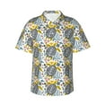thumbnail image 1 of Fotbe Sea Turtle Hawaiian Shirt for Men Unisex Summer Beach Casual Short Sleeve Cotton Linen Button Down Shirts-Small, 1 of 9