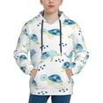 thumbnail image 1 of Fotbe Sea Turtle Pattern Youth Pullover Hooded Sweatshirt, Boys Hoodie, Kangaroo Pocket Hoodie for Kids Girls -Large, 1 of 6