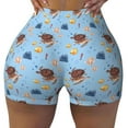 thumbnail image 1 of Fotbe Sea Turtle Seamless Shorts, Womens Workout Shorts High Waist Stretch Booty Short for Gym/Yoga/Running/Biking-Small, 1 of 9