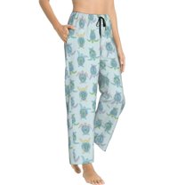 Fotbe Sea Turtle Women's Pajama Pants,Sleepwear Pants,Pj Bottoms Drawstring And Pockets-Small