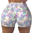 thumbnail image 1 of Fotbe Sea Turtles Seamless Shorts, Womens Workout Shorts High Waist Stretch Booty Short for Gym/Yoga/Running/Biking-Small, 1 of 9
