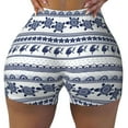 thumbnail image 1 of Fotbe Sea Underwater Turtles Seamless Shorts, Womens Workout Shorts High Waist Stretch Booty Short for Gym/Yoga/Running/Biking-, 1 of 9