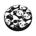 thumbnail image 1 of Fotbe Seamless Pattern Cute Panda Spare Tire Cover Thickening Universal Fit for Jeep, Trailer, RV, SUV, Truck, Tough Tire Wheel Soft Cover-14 inch, 1 of 9