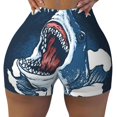 Fotbe Shark Seamless Shorts, Womens Workout Shorts High Waist Stretch