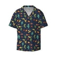 thumbnail image 1 of Fotbe Shells and Seaweed print Short Sleeve Button Down Shirts for Men Casual Summer Beach Wrinkle Free Shirt-X-Large, 1 of 7