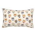 thumbnail image 1 of Fotbe Shiba Head Face Pillow Cases - Envelope Closure - Luxury, Extra Soft, Cooling Pillow Covers - Wrinkle, Fade, Stain Resistant-16"x24", 1 of 8