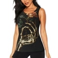 thumbnail image 1 of Fotbe Skeleton Hand Rose Butterfly Womens Loose Fit Casual Flowy Slim-Fit Tank Tops Athletic Round Neck Trendy Sleeveless Summer Tops for Gym and Yoga-XX-Large, 1 of 7