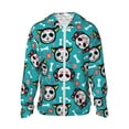 thumbnail image 1 of Fotbe Skull Cat Men's Women's UPF 50+ Sun Protection Jacket Hooded Cooling Shirt with Pockets Hiking Outdoor Performance-X-Large, 1 of 9