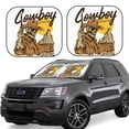 thumbnail image 1 of Fotbe Skull Cowboy 2-Piece Car Windshield Sun Shade | Sun Blocker for Car Windshield | Foldable Automotive Interior Accessories for Sun Protection-Large, 1 of 7