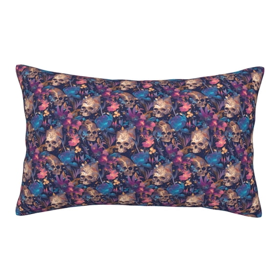 Fotbe Skull starry sky flower Pillow Cases - Envelope Closure - Luxury, Extra Soft, Cooling Pillow Covers - Wrinkle, Fade, Stain Resistant-20"x30"