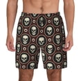 thumbnail image 1 of Fotbe Skulls And Red Eyeballs Men’s Swim Trunks Quick Dry Swim Shorts Board Shorts with Mesh Lining-XX-Large, 1 of 9