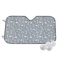 thumbnail image 1 of Fotbe Sleep Rabbit Car Windshield Sunshade | Sun Visor Protector Front Window Shade, Keeps Out UV Rays, Keeps Your Vehicle Cool-Small, 1 of 7