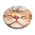 thumbnail image 1 of Fotbe Sleeping Cat In Blanket Stool Covers Round,Waterproof Round Bar Stool Covers Bar Chair Covers Washable Stool Cushion Slipcover for 12-14 Inch Chair-, 1 of 7