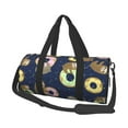 thumbnail image 1 of Fotbe Sloth with Donuts Pattern Foldable Sports Gym Bag with Wet Dry Pocket, Ultralight Travel Bag, Large Capacity Duffel Bag, Splash Proof Carry on Bag, Overnight Bag, Weekender Bag, 1 of 8