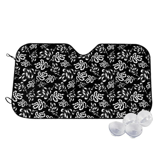 Fotbe Snake Car Windshield Sunshade | Sun Visor Protector Front Window Shade, Keeps Out UV Rays, Keeps Your Vehicle Cool-Medium