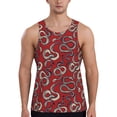 thumbnail image 1 of Fotbe Snake Pattern Men's Quick Dry Workout Tank Top Gym Muscle Tee Fitness Bodybuilding Sleeveless T Shirt Breathable Workout Shirt-X-Large, 1 of 9