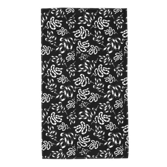 Fotbe Snake Pattern Premium Towels , (27.5x16in) Lightweight and Highly Absorbent Quick Drying Microfiber Towel, Perfect for Daily Use