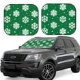 thumbnail image 1 of Fotbe Snowflake 2-Piece Car Windshield Sun Shade | Sun Blocker for Car Windshield | Foldable Automotive Interior Accessories for Sun Protection-Medium, 1 of 7