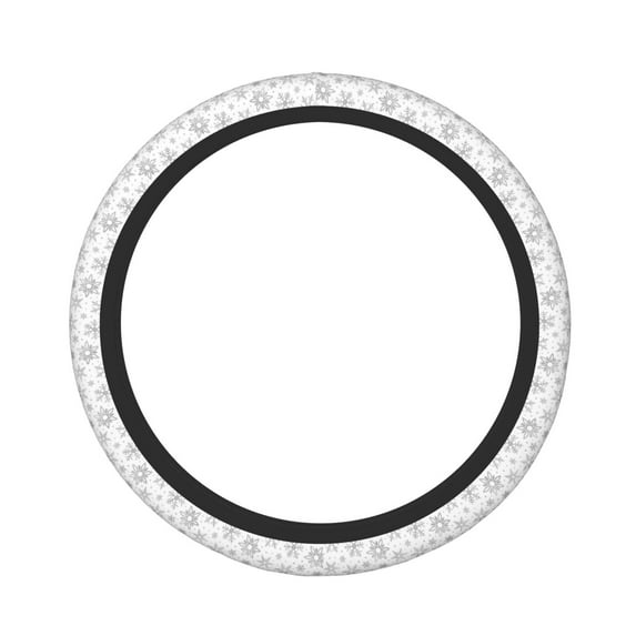 Fotbe Snowflake Minimalist for Steering Wheel Cover Universal 15 in Car Accessories for Men Women,Steering Wheel Protector Comfortable Protective Case for SUV Sedan Decor