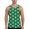 thumbnail image 1 of Fotbe Snowflake Pattern Men's Quick Dry Workout Tank Top Gym Muscle Tee Fitness Bodybuilding Sleeveless T Shirt Breathable Workout Shirt-XX-Large, 1 of 9