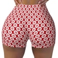 thumbnail image 1 of Fotbe Snowflakes Seamless Shorts, Womens Workout Shorts High Waist Stretch Booty Short for Gym/Yoga/Running/Biking-Medium, 1 of 9